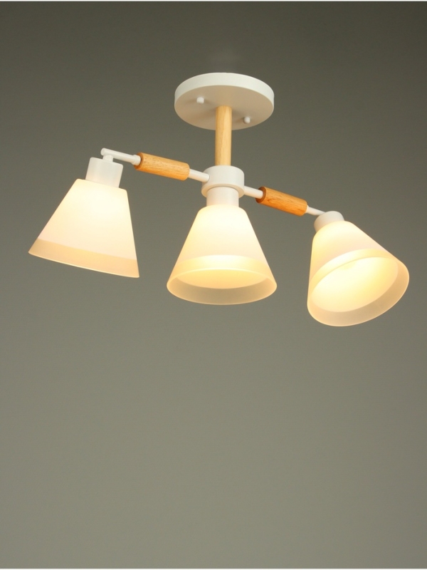 Люстра "Вудли" 3хЕ27 40Вт белый 60х16х29 см