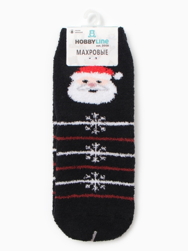 Носки женские новогодние махровые &laquo;Новогоднее ассорти&raquo;, МИКС, размер 36-40