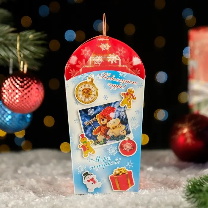 Коробка подарочная складная &laquo;Снежка&raquo; 16&times;9&times;18 см