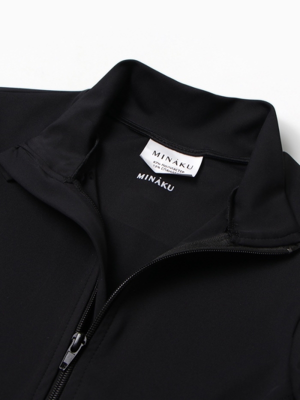 Рашгард женский на молнии MINAKU, цвет чёрный, р-р 46