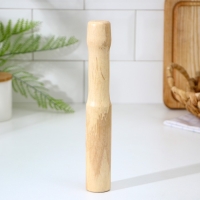 Толкушка &laquo;Картофелемялка&raquo;, 24,5&times;4,5 см, диаметр рабочей части 3,5 см, бук