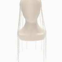 Украшение для волос &laquo;Паутина&raquo;, 50 см, белое в серебре