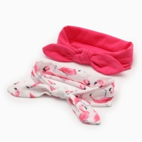 Набор повязок на голову Крошка Я "Фламинго" розов/бел. р-р 46-48 Набор повязок на голову Крошка Я "Фламинго" розов/бел. р-р 46-48