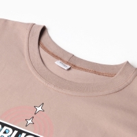 Футболка детская MINAKU, цвет бежевый, рост 122 см