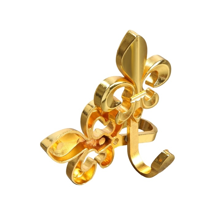 Крючок однорожковый для штор CAPPIO KC113, цвет золото, 2 шт