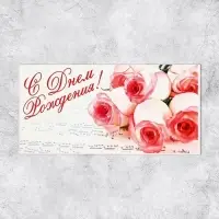 Конверт для денег &laquo;С Днём Рождения&raquo;, 16.5&times;8 см