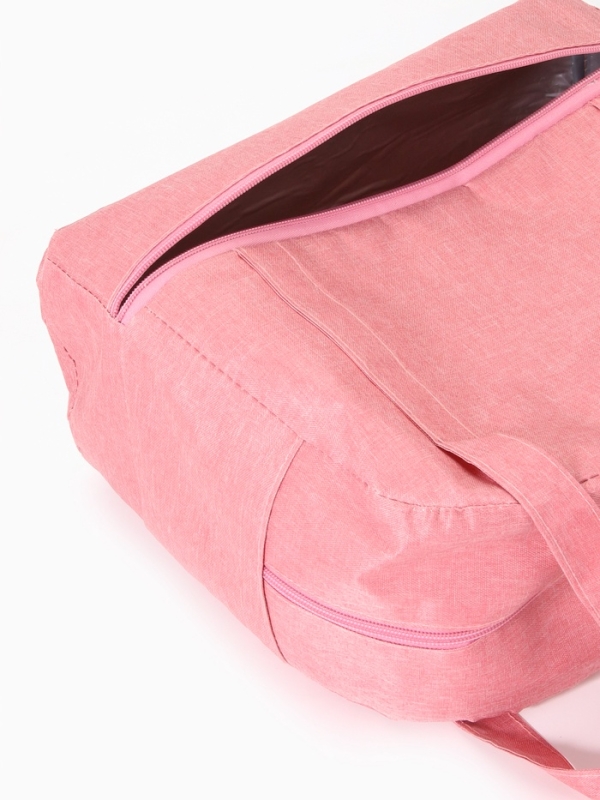 Сумка дорожная на молнии, розовая