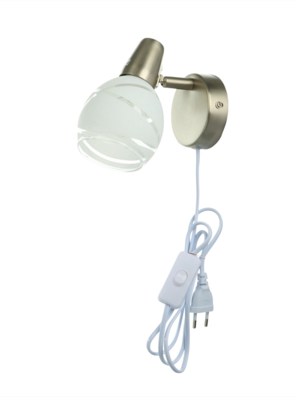 Спот "Ария" 1хЕ14 40Вт сатин 9х17х14 см