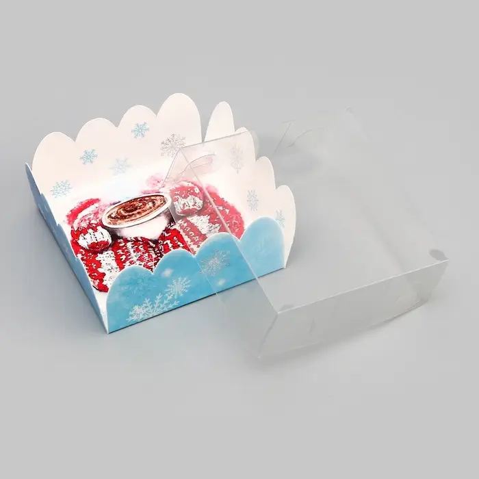 Коробка для печенья, &laquo;С Новым годом!&raquo;, 7&times;7&times;3 см, Новый год