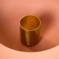 Подсвечник на 1 свечу на магнитах "Пудровый" 11х11х4 см