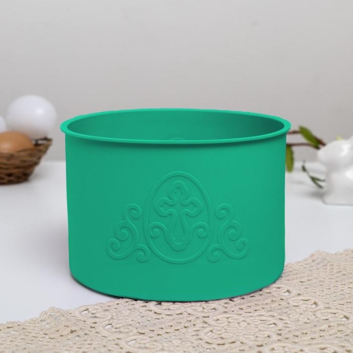 Набор силиконовых форм для выпечки на пасху &laquo;ХВ&raquo; зеленые, 3 шт.