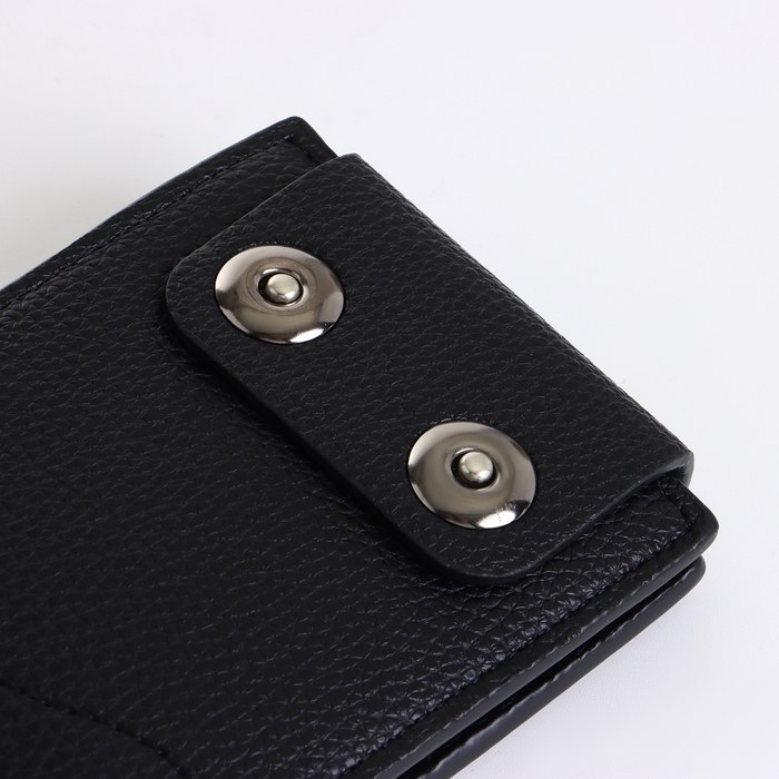 Портмоне мужское на магните, цвет чёрный Портмоне мужское на магните, цвет чёрный