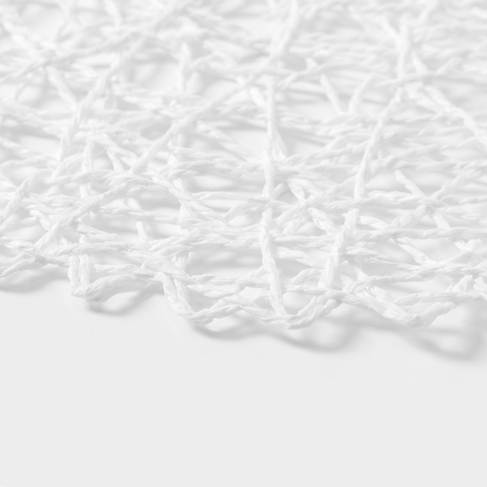 Салфетка сервировочная на стол Доляна &laquo;Одуванчик&raquo;, d=38 см, цвет белый