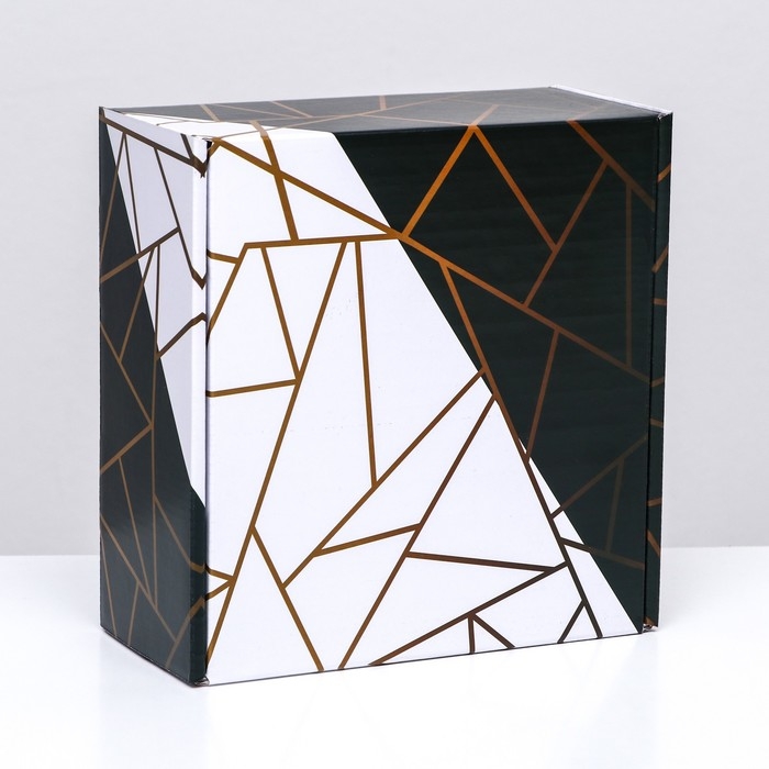 Коробка самосборная, без окна &laquo;Галограмма&raquo; 19 х 19 х 9 см