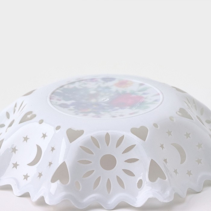 Ваза для хлеба и фруктов &laquo;Кубань. Месяц&raquo;, d=20 см, белый, рисунок МИКС