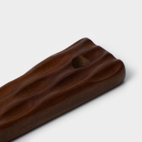 Доска разделочная с ручкой &laquo;Рельеф&raquo;, 35&times;25&times;1,5 см, акация