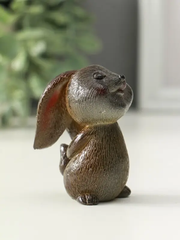 Фигурка для чайной церемонии "Милый кролик" меняет цвет 5х3,5х7 см