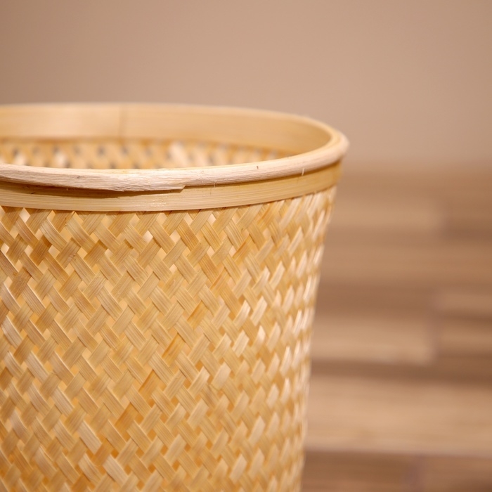 Корзинка плетёная, из бамбука 22х22х25 см