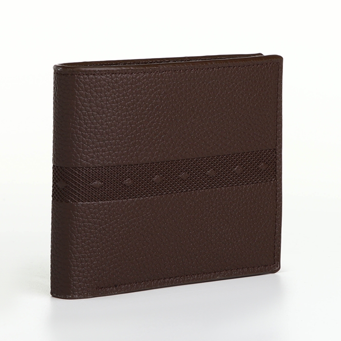 Портмоне мужское без застёжки, отдел для карт, монет, цвет коричневый Портмоне мужское без застёжки, отдел для карт, монет, цвет коричневый