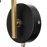 Бра с выключателем "Пиатти" LED 12Вт 4000К черный 15х26х16см