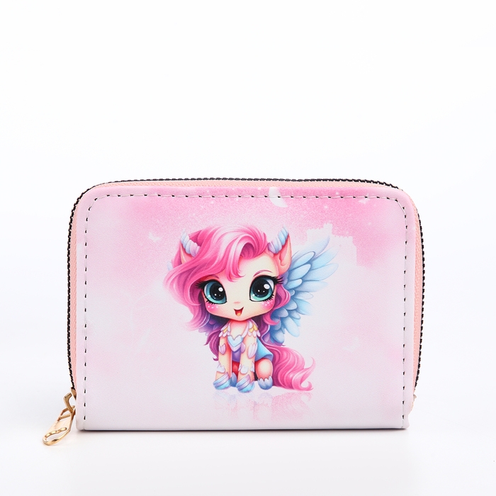 Кошелёк детский на молнии &laquo;Выбражулька&raquo;, цвет розовый