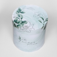 Набор шляпных коробок 5в1 "Цветочный", 20 &times; 20 &times; 20‒14 &times; 14 х 14 см