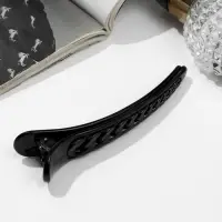 Зажим для волос &laquo;Вивьен&raquo;, звенья, 11 см, чёрный