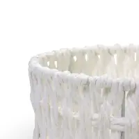 Набор корзин 3 шт пластик 25х17х11 22х14х9 19х10х7 см ручка h=10 см белый овал