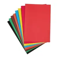 Набор А4 Calligrata, 8 листов, 8 цветов, немелованный картон и 8 листов, 8 цветов двухсторонняя бумага, в папке