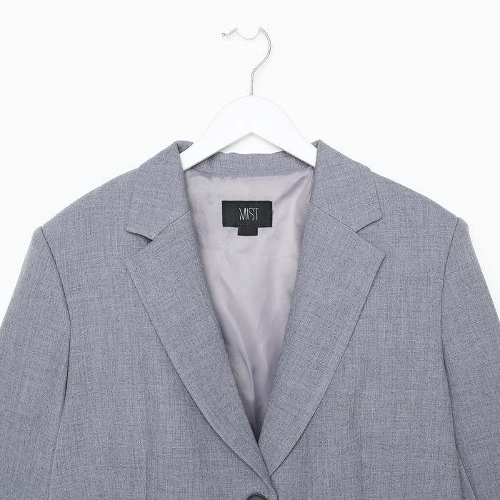 Пиджак женский с разрезом на спине MIST размер XS-S, цвет серый