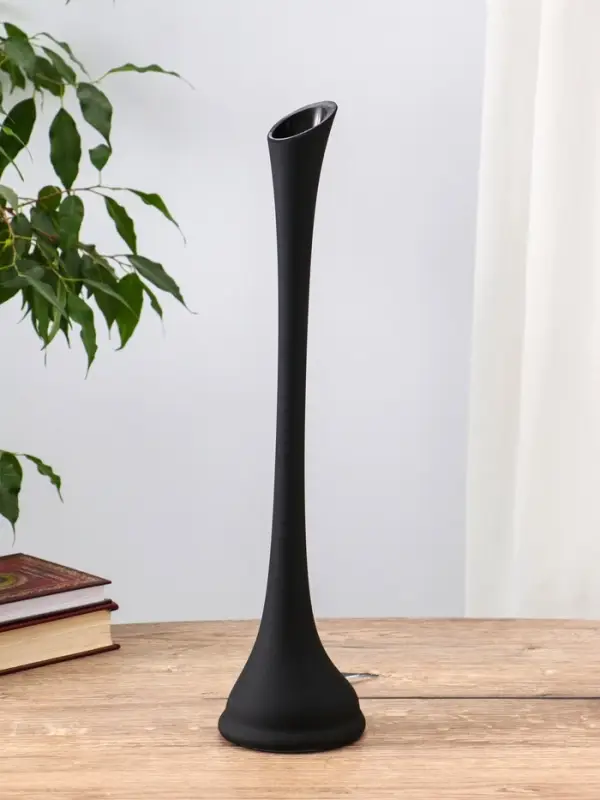 Ваза &laquo;Пять вечеров&raquo;, фристайл, d=3.5 см, 40&times;9.5 см, стекло, чёрная матовая