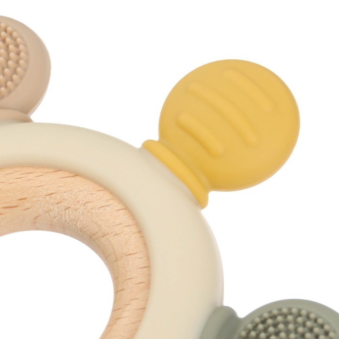 Прорезыватель силиконовый &laquo;Массажер&raquo;, цвет розовый, бежевый, Mum&Baby