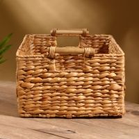 Корзина плетеная 45x30x20 см, водный гиацинт