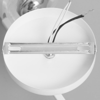 Люстра "Айрис" 2хЕ27 40Вт бело-хромовый 45х26х27 см BayerLux