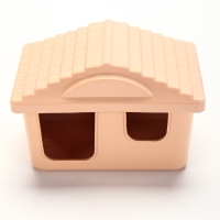 Клетка для грызунов "Пижон" складная, 38 х 27 х 27 (домик, миска, колесо) бежевая