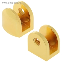 Полкодержатель P110GP, 22х23х20 мм, 4 шт в наборе, цвет золото