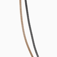 Бусы 2 нити &laquo;Трансформер&raquo; (несколько способов носки), цвет чёрно-золотой, 118 см