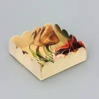 Коробка для печенья, &laquo;Тюльпаны&raquo;, 9&times;9&times;3 см