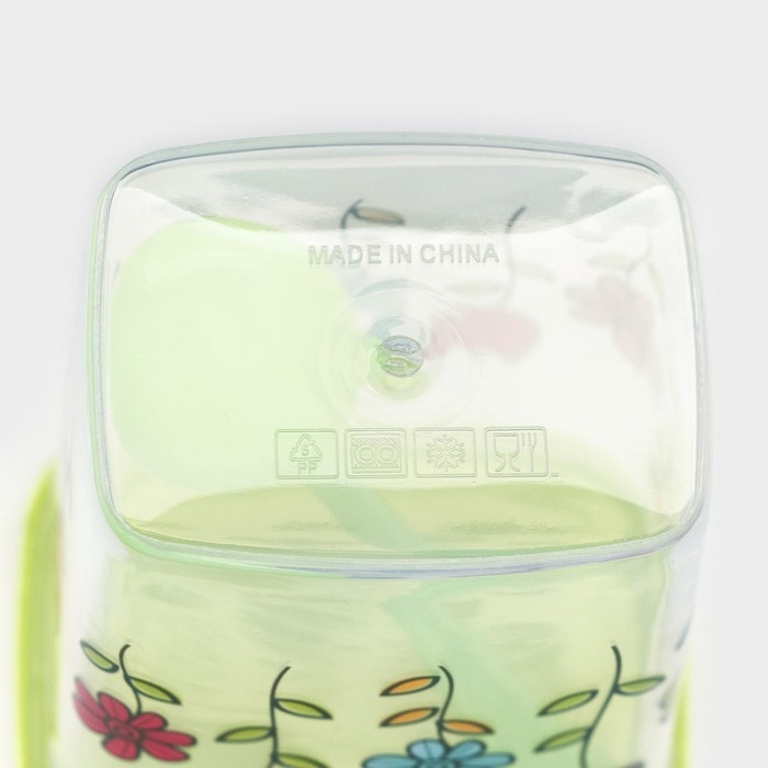 Набор банок для сыпучих Доляна &laquo;Клумба&raquo;, 250 мл, 3 шт, цвет МИКС