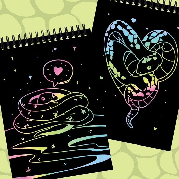 Книга «Змеиные гравюры», 8 картин, со штихелем Книга «Змеиные гравюры», 8 картин, со штихелем