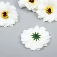 Бутон на ножке для декорирования &laquo;Хризантема-ромашка&raquo;, d=5 см, белый