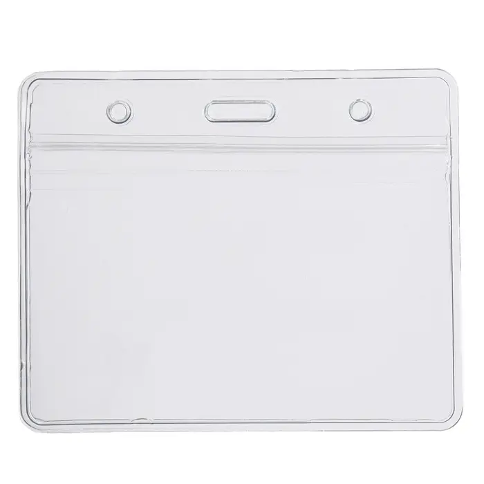 Бейдж горизонтальный 95&times;58 мм, ErichKrause, без держателя, прозрачный