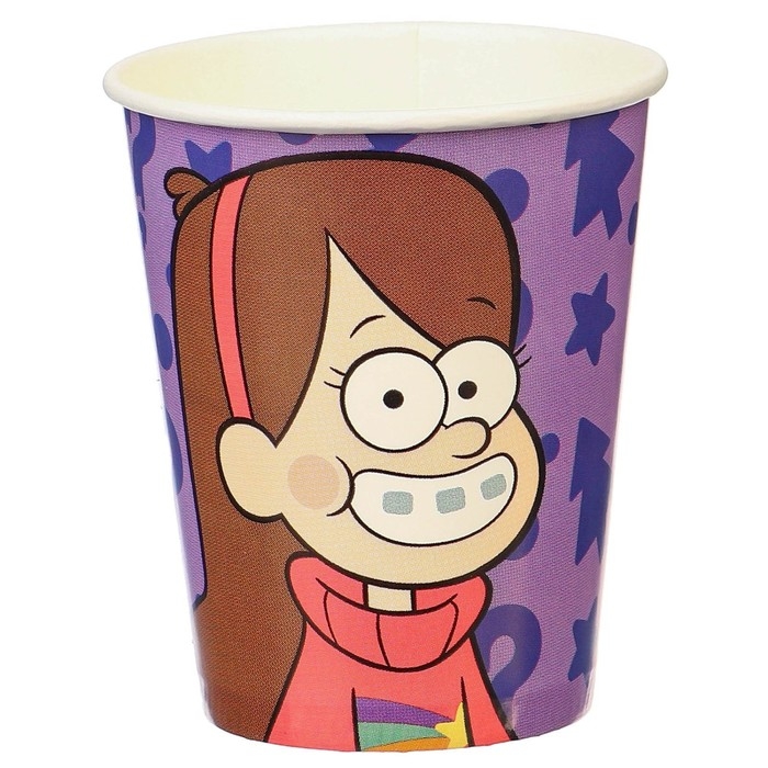 Набор стаканов одноразовых &laquo;С Днем Рождения!&raquo;, 250 мл, 6 штук, Гравити Фолз