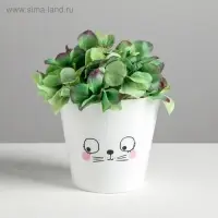 Горшок для цветов, кашпо &laquo;Мордочка&raquo;, 0,8 л, 11 х 12 см