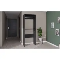 Модульная Гардеробная система Модус вешалка 2,09х0,8х0,42 графит