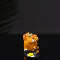 Фигура "Два кота с яичницей" 3.2х7х2.6 см