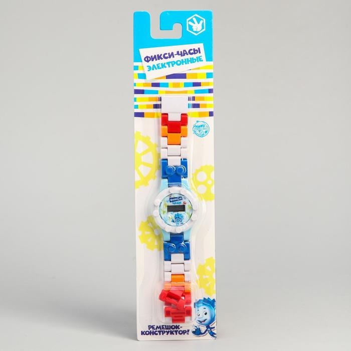 Часы наручные лего, ФИКСИКИ Часы наручные лего, ФИКСИКИ "Нолик", с ремешком-конструктором