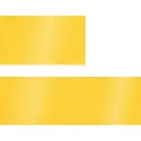 Лента сатиновая Satin 35 S, желтая, 50 см