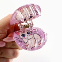 Краб для волос , заколки &laquo;Самой милой&raquo;, цвет розовый, 5 x 5 x 3,5 см