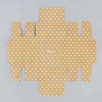 Коробка для конфет, кондитерская упаковка, 4 ячейки, &laquo;Крафт&raquo;, 10.5 х 10.5 х 3.5 см